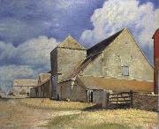 William Rothenstein Barn at Cherington, painting